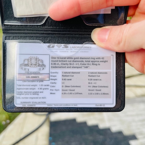 SOLD Engagement Ring Set - Picture 6 of 6